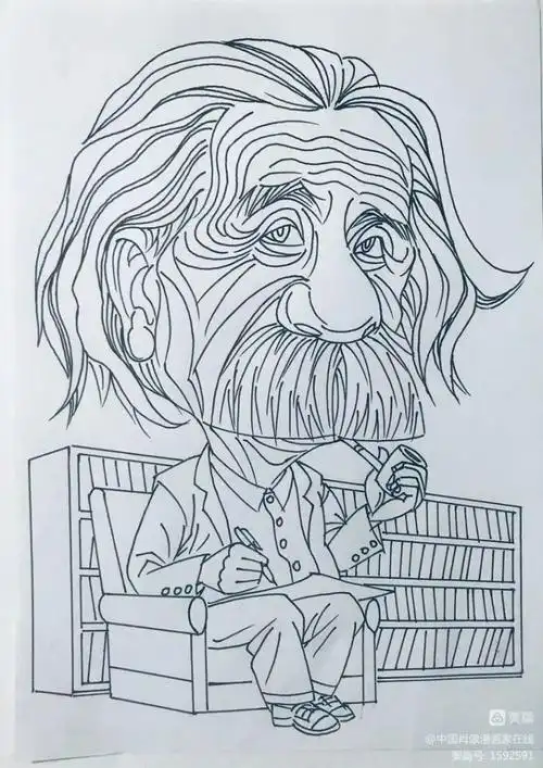 爱因斯坦/肖像漫画 - 绿色下载站