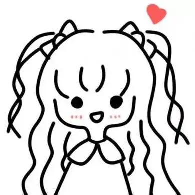 网红小女孩简笔画头像高清超萌的抖音可爱简笔画小女孩图片