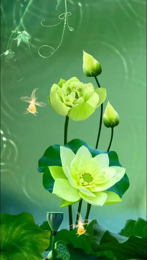 夏日荷花因荷而醉愿你清凉一夏开心一夏幸福一夏荷花治愈唯美意境