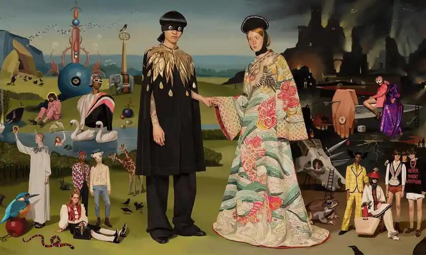 分明就是高清壁纸集!gucci 2018春夏乌托邦式广告大片简直美翻了!