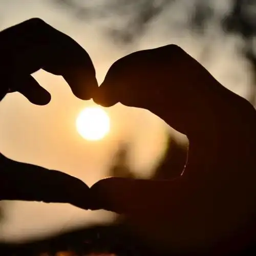 最好看的爱心头像来了温馨的心形手势图片