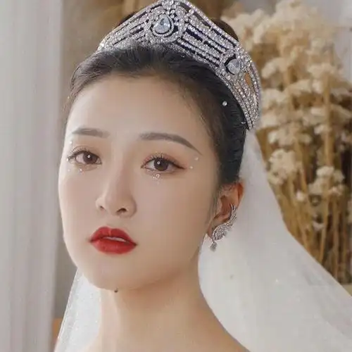 新娘皇冠头饰女十八岁韩式超仙公主生日发饰结婚纱女王头冠配饰品