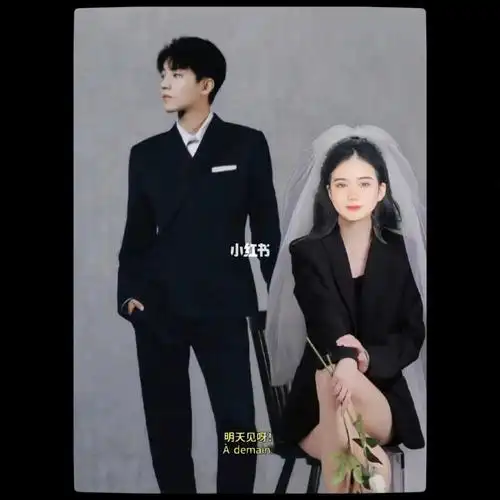 和王俊凯的合照,终于可以公布我的婚纱照了