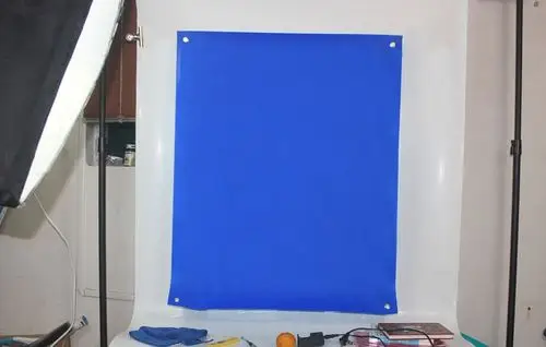 加厚背景布白色影楼寸照摄影证件照无纺布学生照片采集蓝色背景布