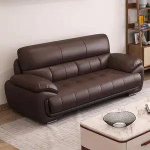 真皮沙发组合客厅整装图片