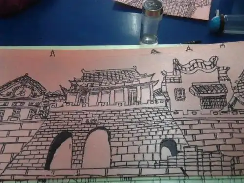 古城印象儿童简笔画