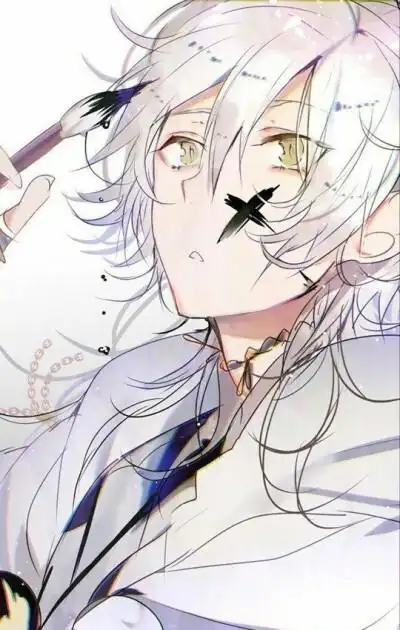 动漫 男头 头像 简约 古风 帅气 白发