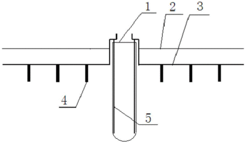 cn204760552u_一种钢管杆线性接地结构有效