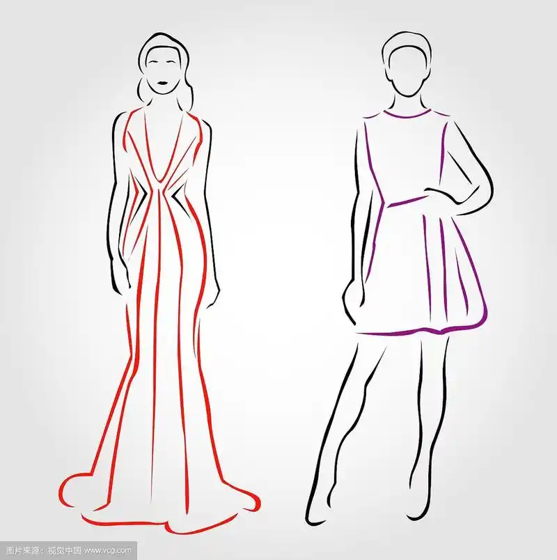 穿着设计师服装的模特们