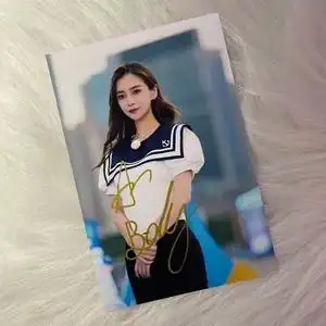 angelababy杨颖亲笔签名照明星时尚周边礼物保真非印刷