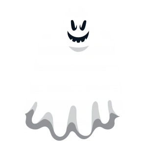 9款白色恐怖幽灵矢量素材