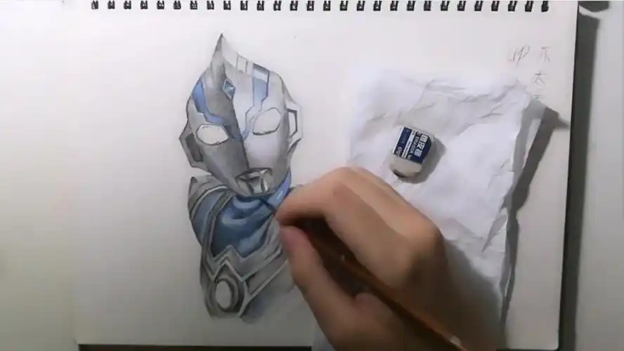 【奥特曼临摹】风马奥特曼(当做复健画的——心态崩坏,开头翻车,因为