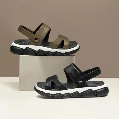 夏日ootd宾度男士轻便软底沙滩鞋凉拖鞋