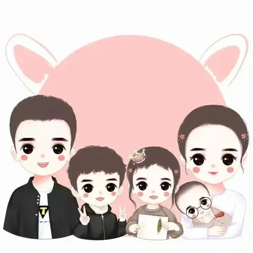 全家福头像,家有儿女,幸福之家微信头像