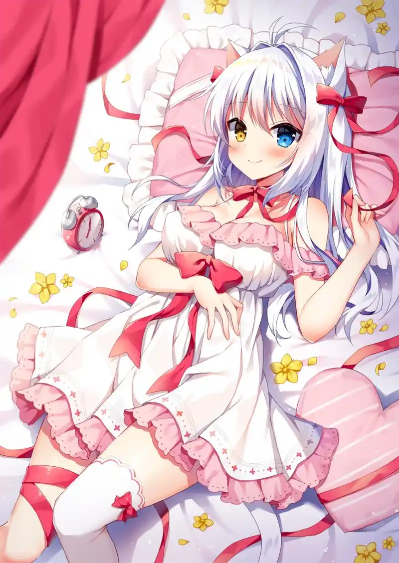 异色瞳  猫耳女孩 画师: mauve  pid: 564736