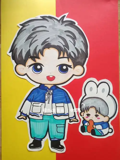 创意美术动漫男孩
