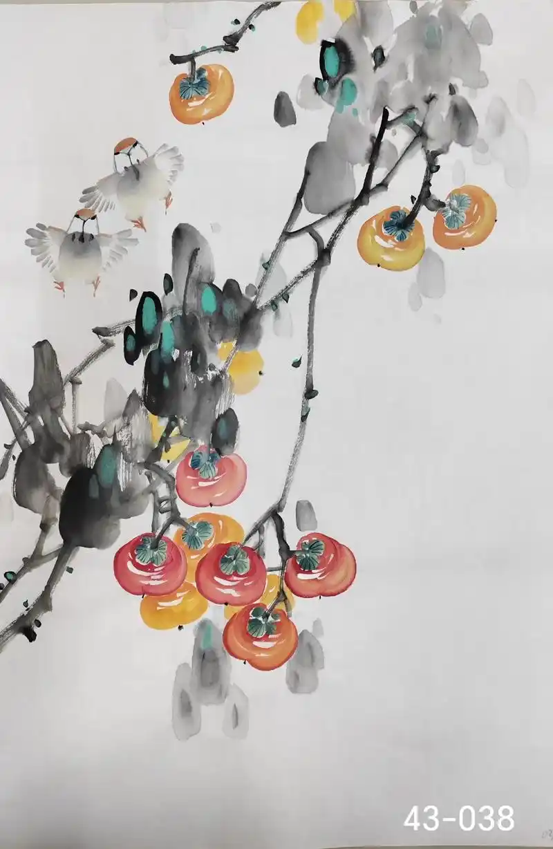 写意花鸟四尺三开#国画花鸟 #纯手绘 - 抖音