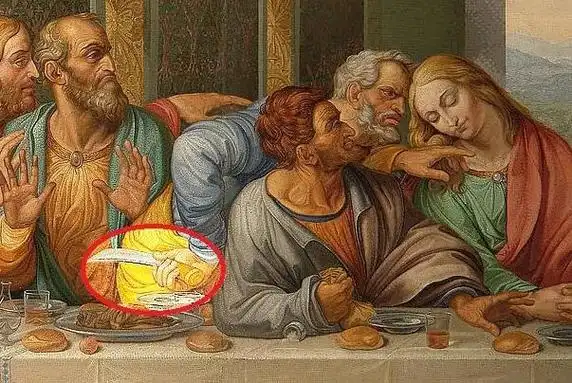 最后的晚餐多了一只手:第14个人,狰狞握刀手(隐藏秘密)