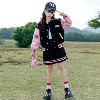 迪士尼女大童裙装棒球服套装裙8小学生女912岁裙子7学院风女孩百褶裙