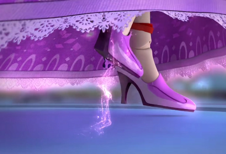 04长裙飘飘的灵公主,公主鞋小巧玲珑甚是可爱灵公主