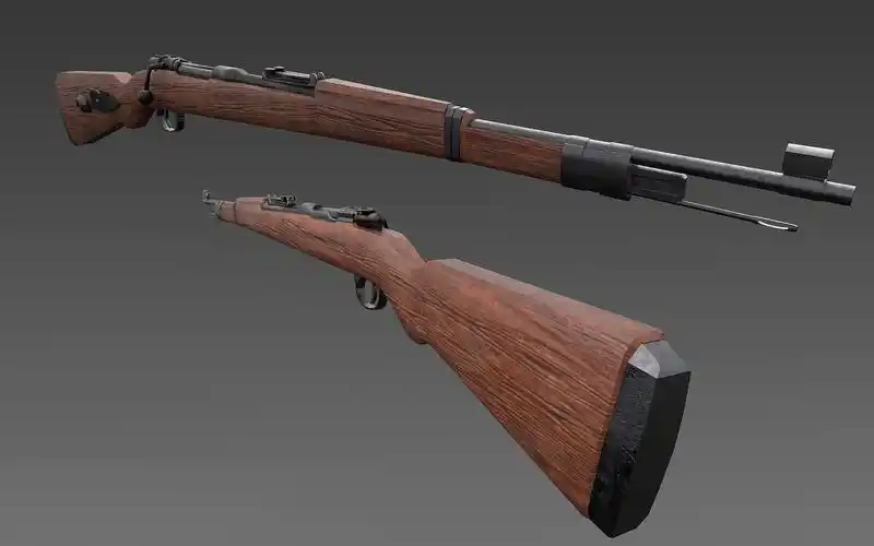 3d武器建模—98k