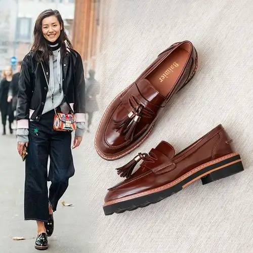 喜欢明星同款女英伦风女鞋的还喜欢