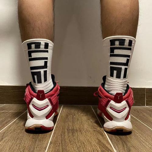 elite篮球袜精英袜毛巾底字母潮流运动高帮透气吸汗