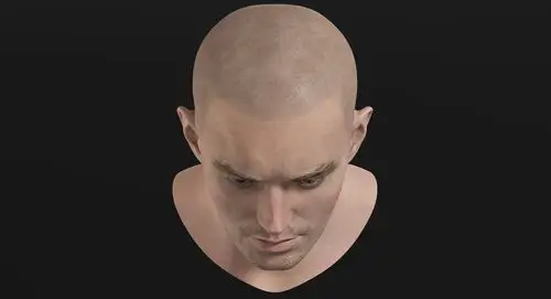 男警察头3d模型