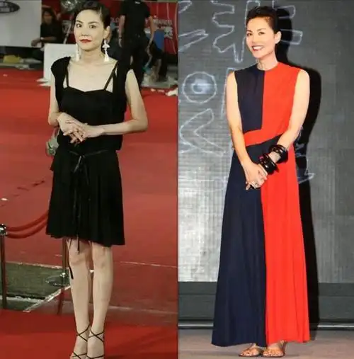 看了53岁王菲的打扮我悟了裙不搭运动鞋头发微卷优雅高级