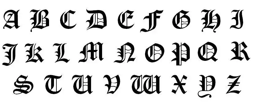 求此哥特式字体的名字=0=