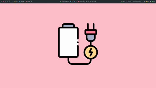 简单的bash脚本设置动画电池作为桌面墙纸.