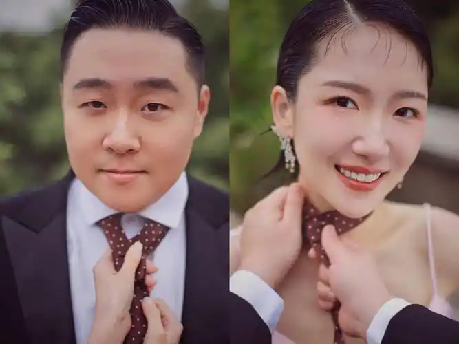 郝劭文昨日大婚释小龙当伴郎,新娘穿得像睡衣,8岁继女见证幸福_电影