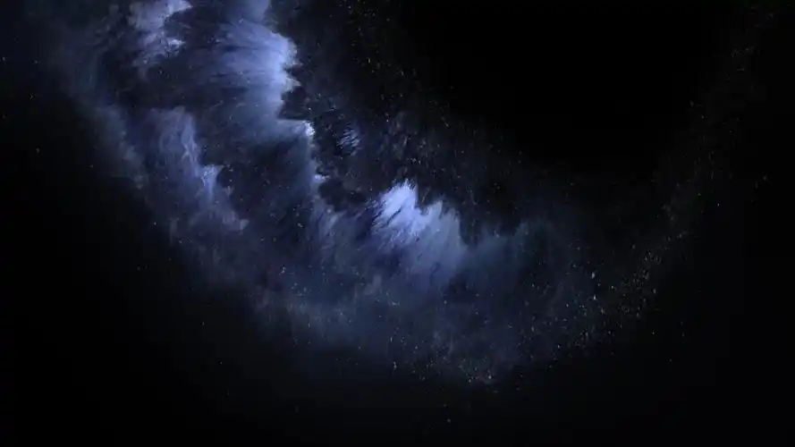 iphone 11 pro max内置深蓝色背景图片,4k高清其它图片,娟娟壁纸