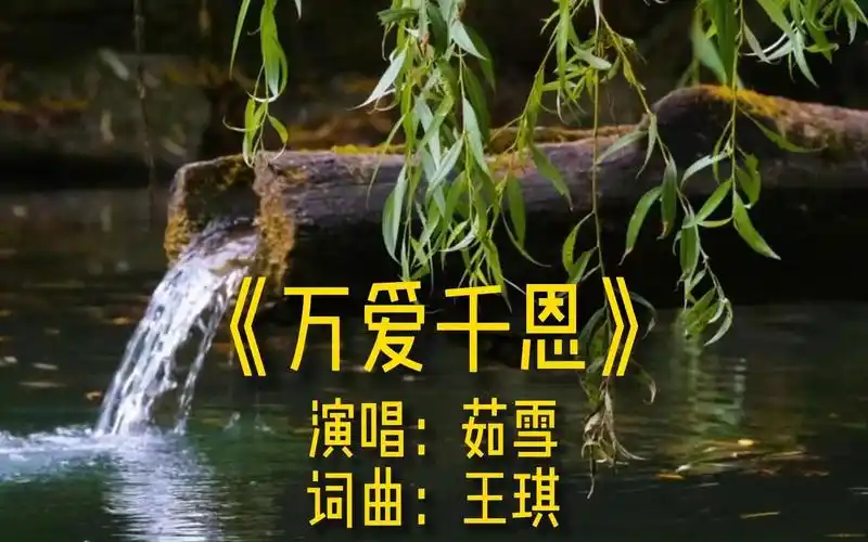 《万爱千恩》完整版mv,演唱歌手茹雪,网络经典流行歌曲,热歌金曲
