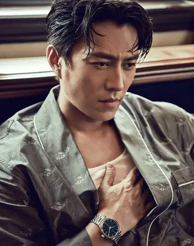 靳东时尚杂志拍摄湿身色气满满手机壁纸