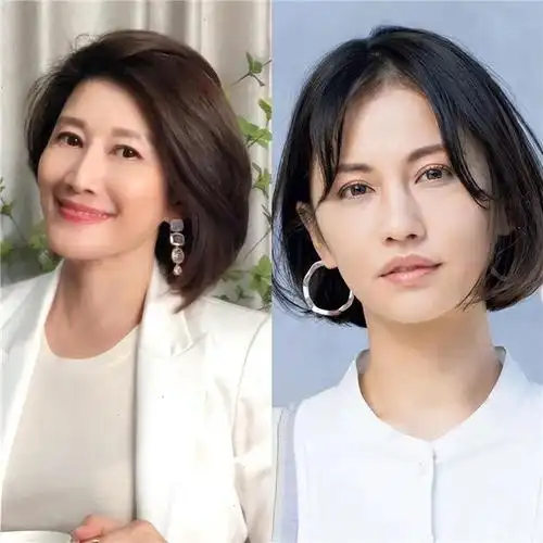 今年火了一种发型叫逗号短发洋气减龄显脸小适合60岁女人