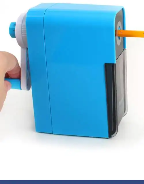 asmix削笔刀卷笔刀美术生专用削笔器可调素描转笔刀手摇 黑色标准刀