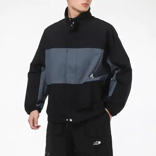 直营adidas阿迪达斯外套男装运动服休闲立领夹克gl8673运动茄克