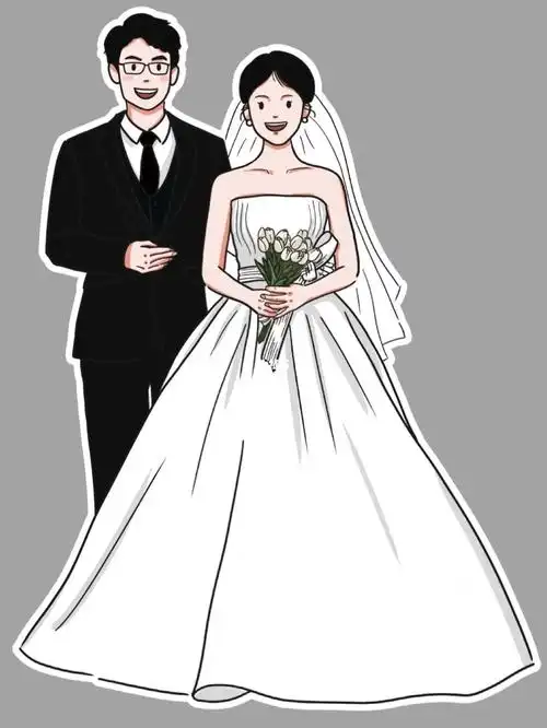 手绘婚纱照第二弹0606