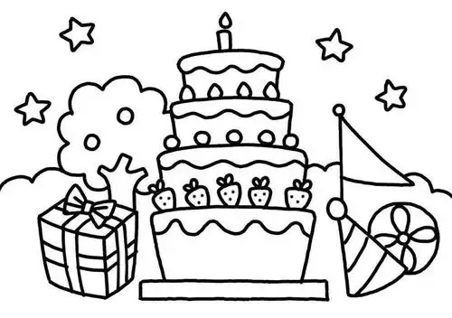 漂亮又喜庆的节日简笔画来了!_卡梅拉