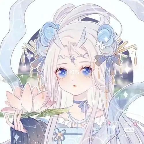 古风萌二次元头像一对