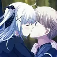 动漫情侣拥抱亲吻头像_微信头像图片大全