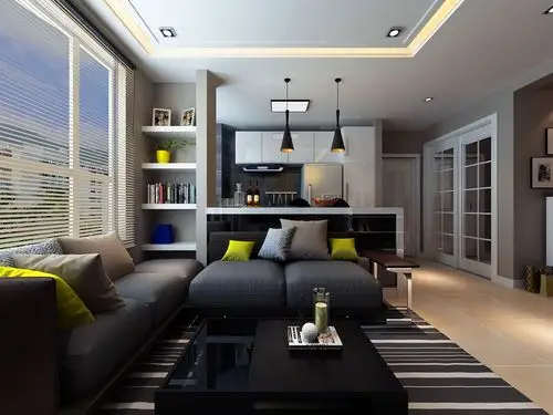 一居室现代简约客厅