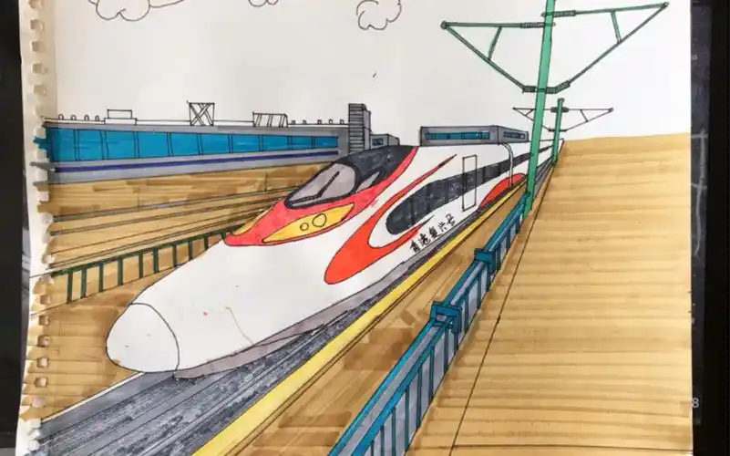 日常给小孩画画-9-整理一下最近画地铁.