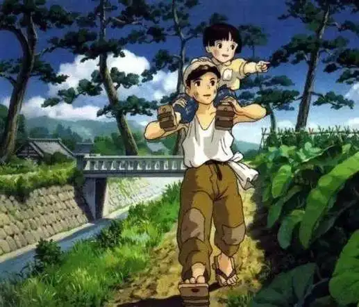 《萤火虫之墓》剧照的确,这个故事看起来就像真实版本的《萤火虫之墓