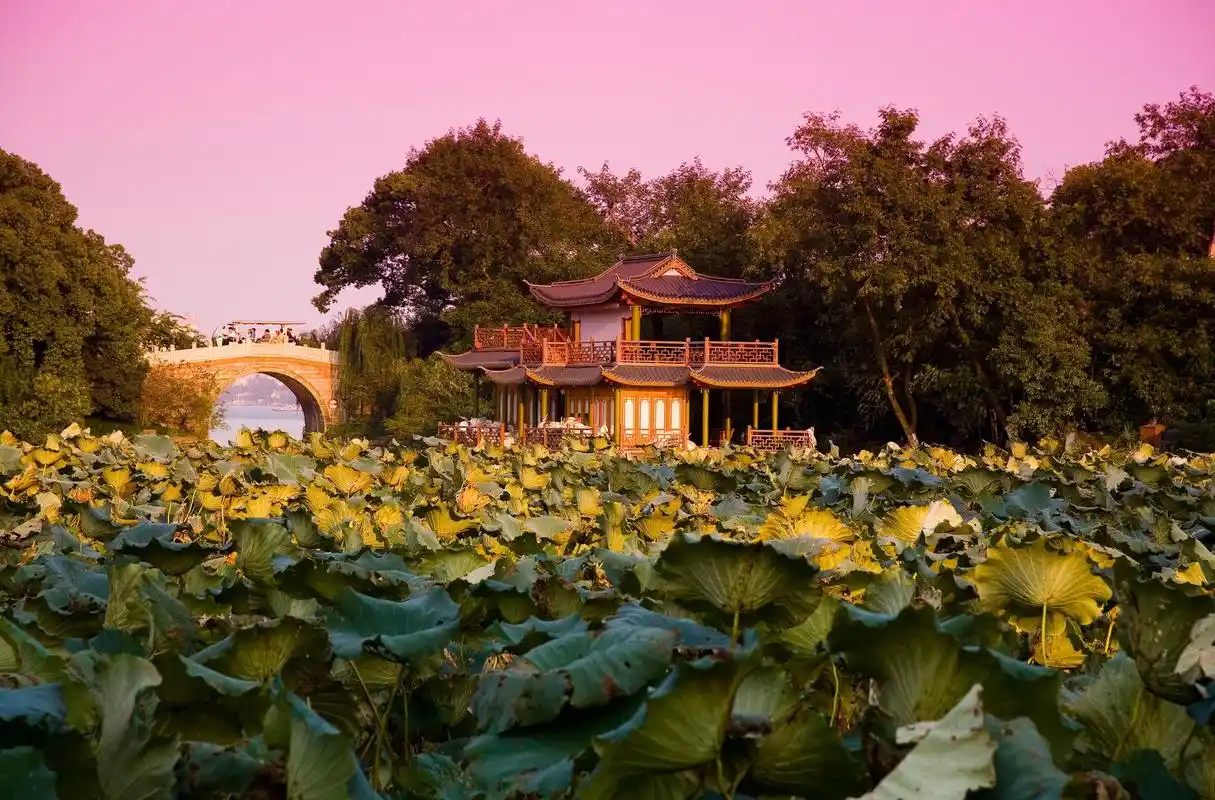 优美的自然风景杭州西湖护眼高清桌面壁纸