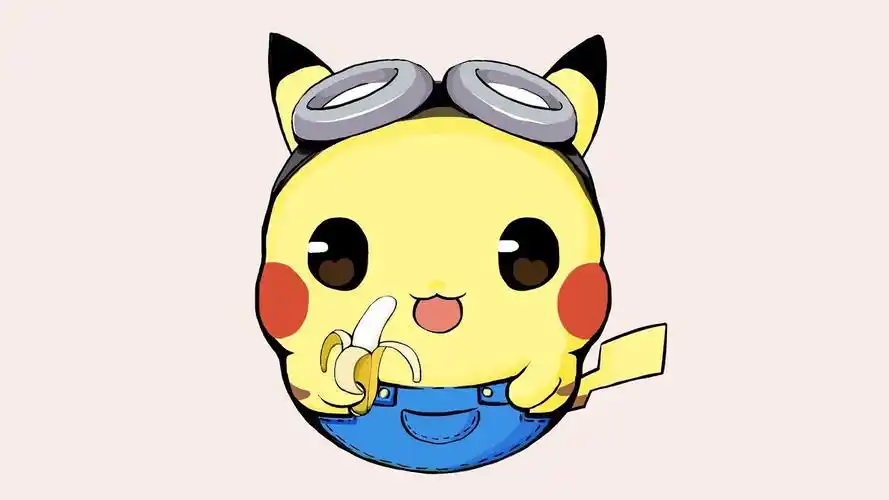 电脑壁纸 动漫卡通 卡通明星 圆滚滚的可爱皮卡丘