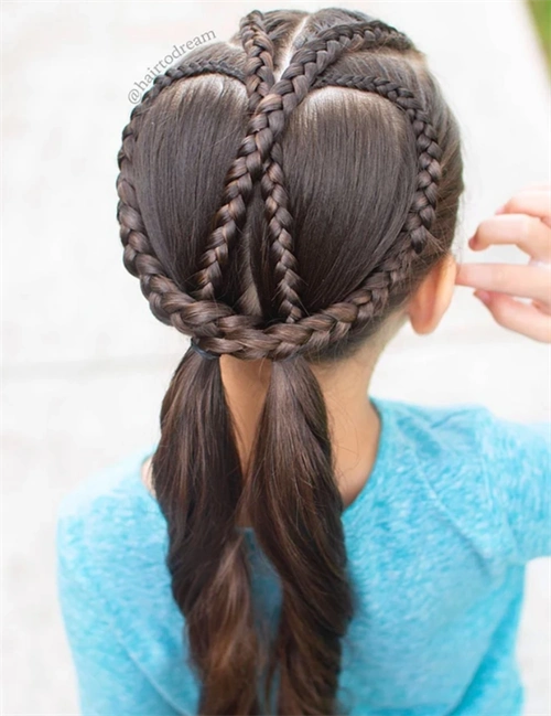 小女孩气质长发造型 编发扎发盘发极美_儿童发型 - 美发站