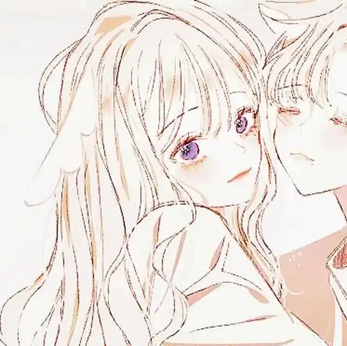 手绘情侣头像动漫二次元