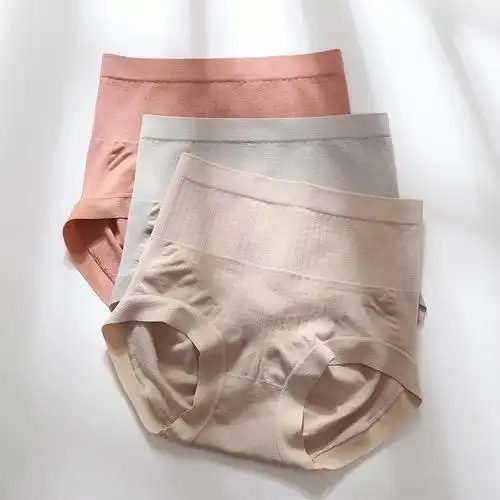 高腰收腹小肚子莫代尔棉女内裤